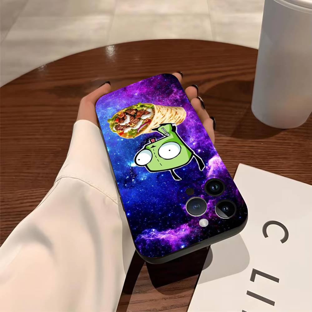 Чехол для телефона I-Invader Zim Gir для iPhone 17,16,15,14,13,12,11,Pro,X,Xs,Max,Plus Ударопрочный чехол