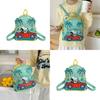 Cartoon Snoopy Pu Material Backpack With Zipper Closure For Casual Travel And Kids