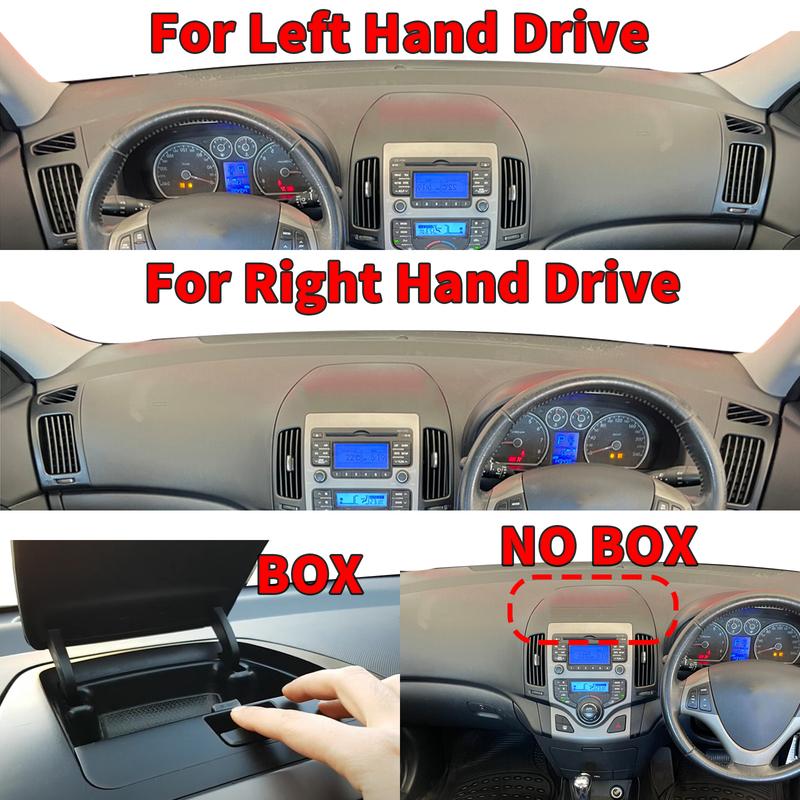 Подходит для Hyundai i30 Elantra 2007-2010 Автомобильный коврик на панель приборов Накладка на приборную панель Защитный ковер DashMat Аксессуары для защиты от солнца
