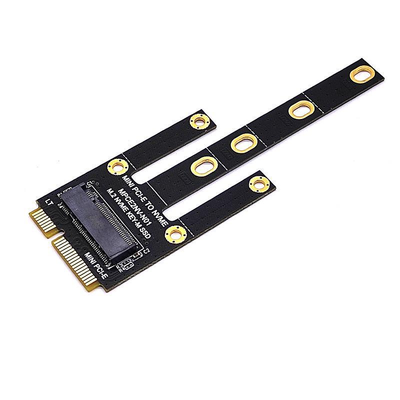 Mini PCIe To M.2 Key-M NVMe Adapter Card with WiFi Interface
