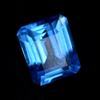 Natural Blue Sapphire Loose Gemstone 10.55 ct Emerald Shape September Birthstone for Gem Collections