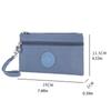 With Lanyard Double Layer Wallet Nylon Simple Money Handbag Fashion Zipper Coin Purse  Travel