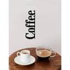 Art Deco Style Coffee Letter Metal Wall Sculpture - Versatile Home & Cafe Decor For Indoor/Outdoor Spaces