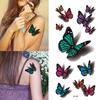 Temporary Tattoo Sticker Body Art 3D Butterfly Rose Feather Tattoo Waterproof