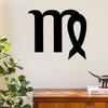 Virgo Horoscope Symbol Metal Wall Art: Elegant Zodiac Sign for Home Decor, Stylish Wall Hanging Accent, Decorative Metal Sign