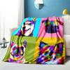 Cute Cartoon Puppy Blanket - Lightweight Flannel Throw for Sofa and Bed ,Digital Printed Blanket with Soft & Worm Flannel Fabric