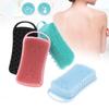 Silicone 2 In 1 Shower Brush Scrubber Soft Silicone Scalp Massager Shampoo Brush Double-Sided Body Brushes Foam Skin Clean Tool