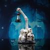Zombie Skull Lantern Halloween Ornament for Courtyard & Garden Chilling Horror Nightlight Perfect for Spooky Decorations