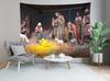 Loccor Chritmas Nativity Scene Tapestry 80x60 Inch Manger Scene Birth of Baby Jesus Tapestry Wall Hanging Christian Reli