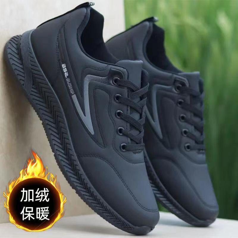 2025 новые кожаные туфли, модная деловая повседневная обувь для среднего и пожилого возраста, туфли на плоской подошве с низким верхом, мягкая подошва, удобные кожаные туфли