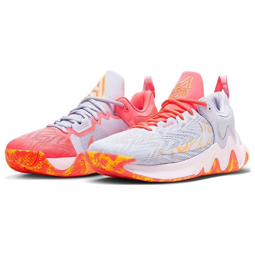 Nike Giannis Immortality 2 EP Hot Punch Mismatched Men Sneakers Grey Oxygen-Purple Pink DM0826-600