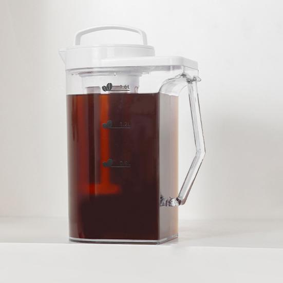 Большой кувшин для воды со шкалой 1,6 л/2,2 л пластиковый кувшин для холодильника съемный фильтр для льда