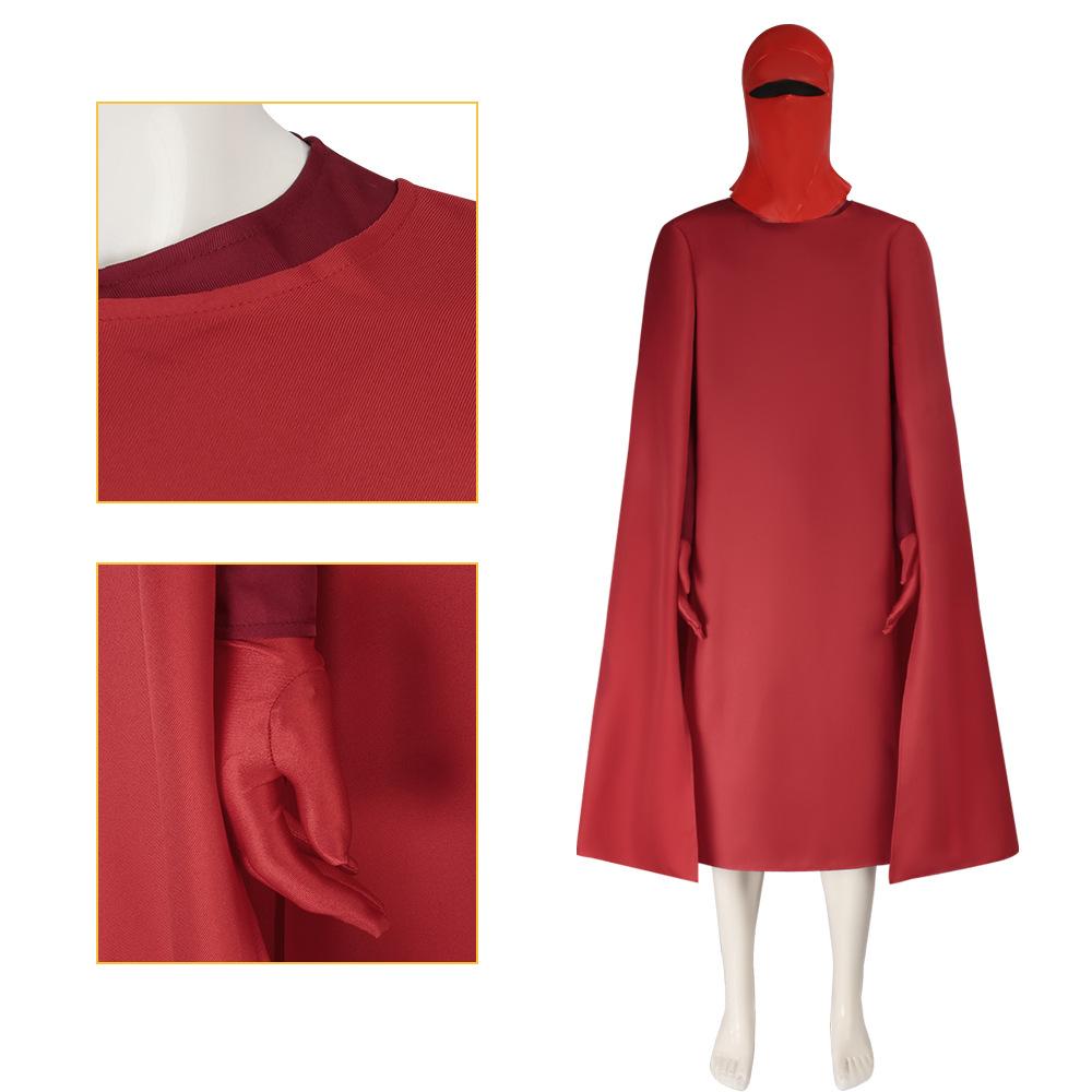 Star Wars Royal Guard Costume Full Set Halloween Cosplay Red Robe Cape