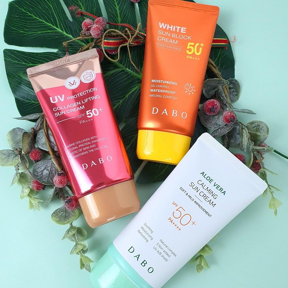 DABO Солнцезащитный крем с коллагеном и эластином 70 мл 3 шт.