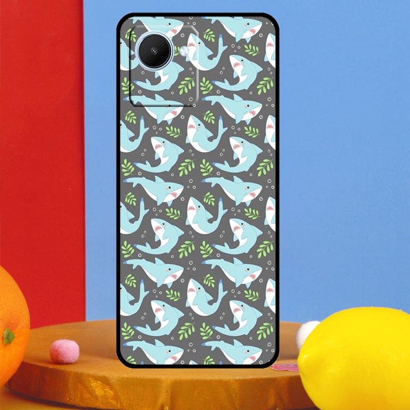 Чехлы с китовыми акулами для Realme 15 Pro 10 11 12 13 14 Pro Plus GT6 GT7 C61 C67 C63 C71 C55 C51 C65 C53 C75