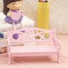 Dollhouse Miniature Furniture Wooden DIY Bench Chair Kids Play Toy Home Decro