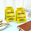 Caution Overstimulated Desk Sign 3D Printed Funny Do Not Approach Sign Desktop Caution Sign Office Warning Sign for Home Office Coworking Space