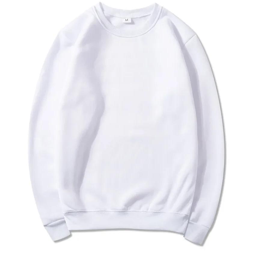 Korean Fashion Men's Round Neck Sweatshirts Autumn Long Sleeves Vacation Pullovers Tops Casual Popular Man Solid Sweat Shirts