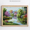 5D DIY Diamond Painting Willow And Lake Scenic Diamond Embroidery Cross Stitch Mosaic Rhinestones