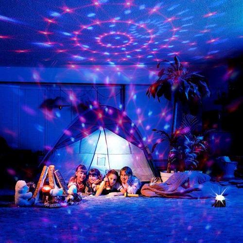 Flaradise Portable Mirror Ball Disco Light, LED Stage Light, 7 Colors, with Remote Control, for Parties, KTVs, Karaoke, Clubs, and Bars