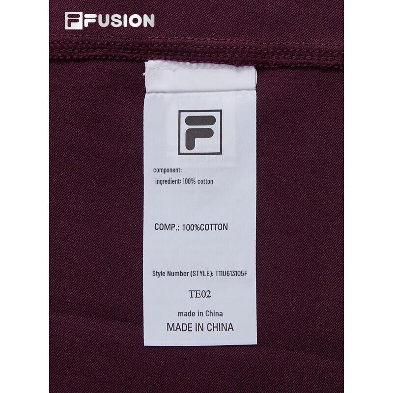 FILA FUSION Unisex Knitted Short-Sleeve Cool-Feel T-Shirt