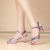 Fashion Peep Toe High Heeled Women Sandals Fashion Ladies Summer Shoes Brand Spike Heels 6cm Gold Silver Purple