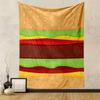 Cartoon Burger Pattern Patterned Design, Patterned Tapestry for Bedroom and Living Room Home Decor.
