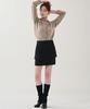 HYEYEONG KIM Wool Layered Midi Skirt - Black
