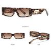 Luxury Brand Designer Square Small Frame Sunglasses Women Men Fashion Vintage Travel Leopard Head Sun Glasses For Female Uv400