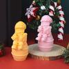 Santa Silicone Molds for Epoxy Resin Candle Soap Plaster Decoration Plaster Silicone Molds for Home Decoration Craft