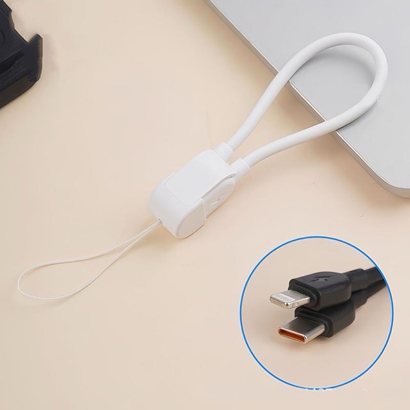 Кабель Type-C для быстрой зарядки Usb-C Короткий брелок Кабель для передачи данных Для Lightning Для iPhone Для Android Мобильный телефон Планшет Аксессуары