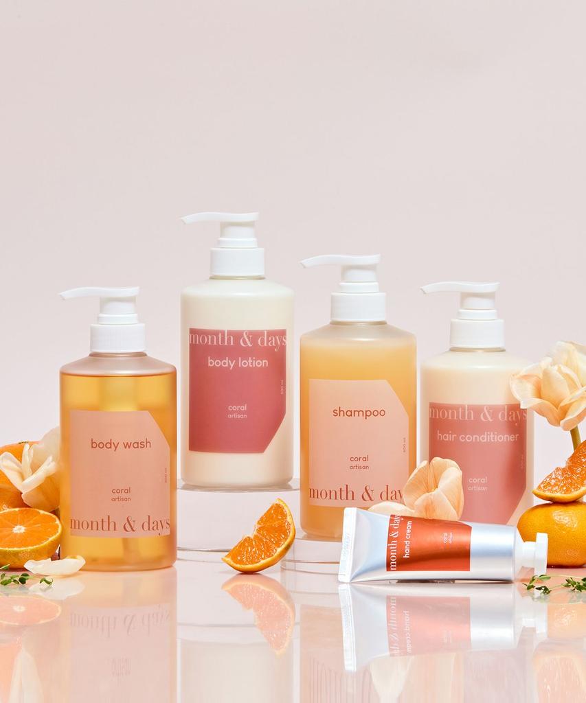 Coral Artisan Full Package (Shampoo 500ml + Conditioner 500ml + Body Wash 500ml + Body Lotion)