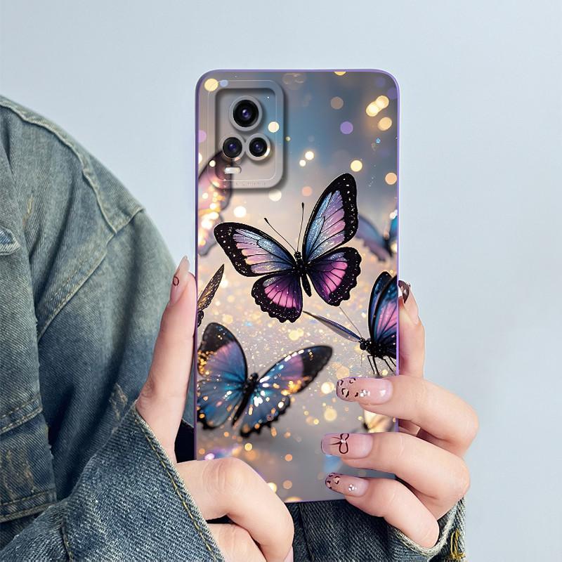 Чехол для телефона Vivo V20 Милый Астронавт Мягкий Силикон Защита Камеры Задняя Крышка для VivoV20 V2024 V2025 Coque Vivo v 20 Чехлы