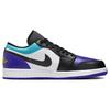 Мужские кроссовки Air Jordan 1 Low Aqua Purple White Court-Purple 553558-154