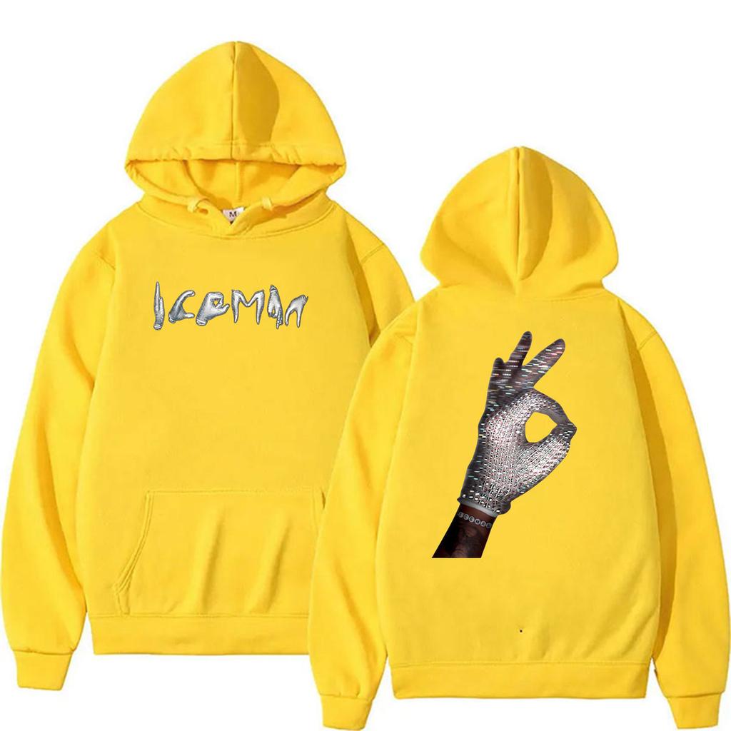 Drake ICEMAN Album 2026 Print Hoodie Unisex Hip Hop Gothic Pullover Sweatshirt Vintage Long Sleeve Oversized Hoody Streetwear