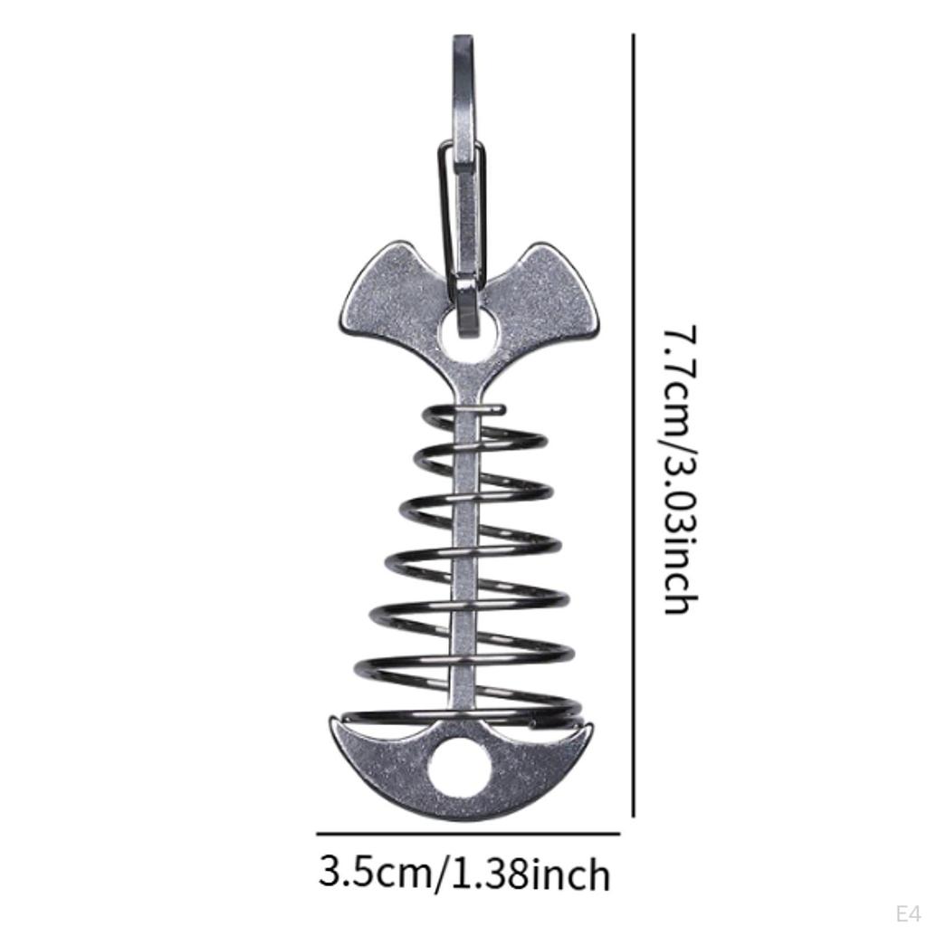 Колышки для крепления палубы Fishbone, натяжитель шнура, ветрозащитная доска, колышки для палатки с пружинным тросом