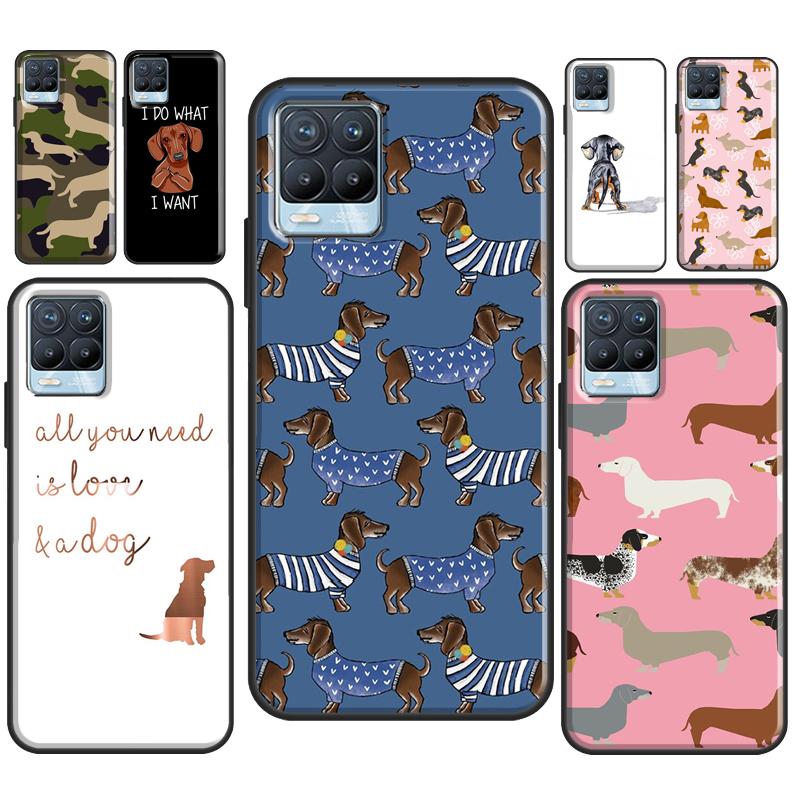Dachshund Teckel Dackel Dog Case For Realme 8 Pro 8i GT Master GT Neo 2 C21 Back Cover For OnePlus Nord 2 8T 9R 9 Pro