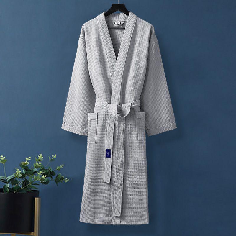 Хлопковый халат-юката G5Z: Впитывающее, быстросохнущее полотенце для мужчин и женщин - Идеально для осенней/зимней одежды для сна после купания