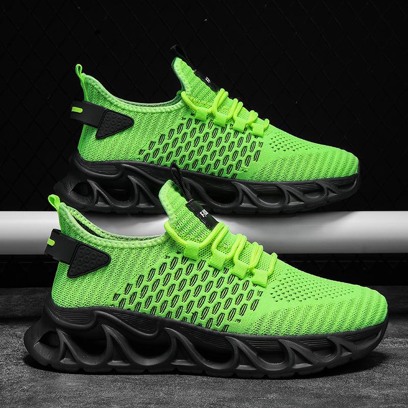 Summer Mesh Jogging Platform Breathable Lace Up Training Shock-absorbing Running Comfortable New Casual Male Sneakers Shoes