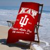 Пляжное полотенце с принтом логотипа Kappa Alpha Psi - мягкое, впитывающее, быстросохнущее, можно стирать в машине - идеально для плавания, кемпинга, купания