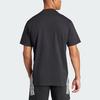 Adidas Future Icons 3-Stripes Color Block Crew Neck Short Sleeve T-Shirt Men Tops Black IR9166