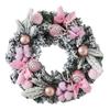 Artificial Christmas Wreath Floral Chic Rustic Front Door Garland Party Decor for Patio Wall
