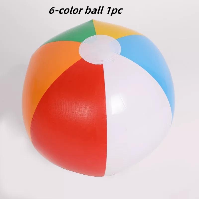 Rainbow Beach Balls Inflatable Swimming Pool Toys for Summer Water Games Kids Birthday Party Supplies Combo Beach Balls