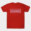 Мужская черная футболка с принтом Wrexham, печать на трансферной бумаге без вырезания, хлопковая футболка