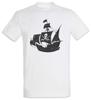 Pirate Ship T-Shirt Pirates Flag Skull Bones Charles Vane Blackbead Caribbean