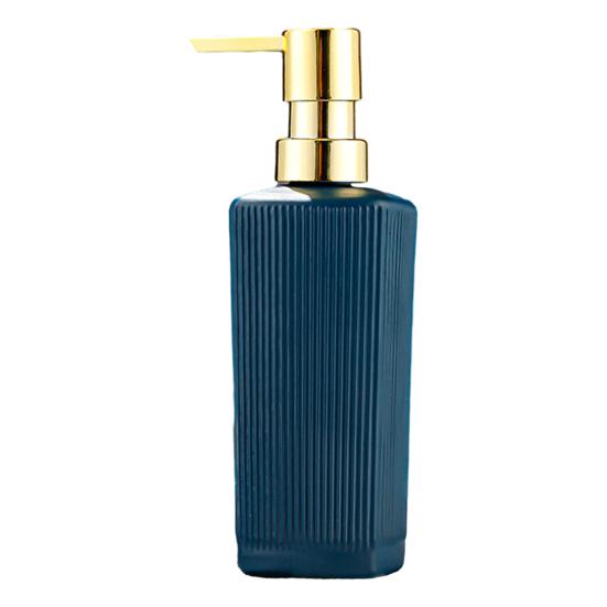 350ML Glass Refillable Soap Dispenser Clear Press Portable Leak Proof Reusable Multifunctional Lotion Shampoo Mouthwash Cosmetic Refillable Bottle