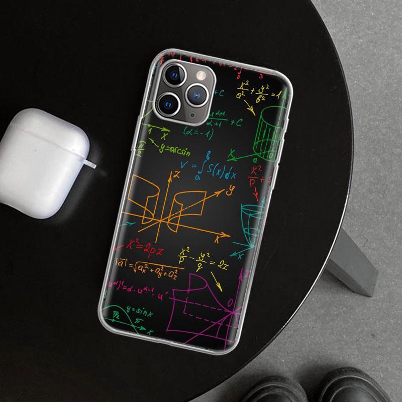 Чехол для телефона с изображением Физики Химии Математики для iPhone 11 12 13 Mini 14 15 Plus 16 Pro Max 17 Air 7 8 + SE Арт Индивидуальный Fund