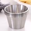 12PCS/SET Stainless Steel Barbecue Dipping Cup 304 Stainless Steel Seasoning Dish  Barbecue Season