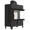 KRATKI LUCY Right Side Air Fireplace Insert 14 kW Ø200 Installation Kit