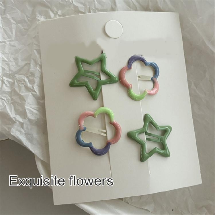 Забавная заколка-звезда 2000-х годов, японская боковая заколка для волос, инструмент для укладки волос для девочки, боковая заколка-цветок, детское украшение для волос для девочки